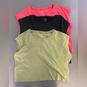 Coral Sleeveless Muscle Tee